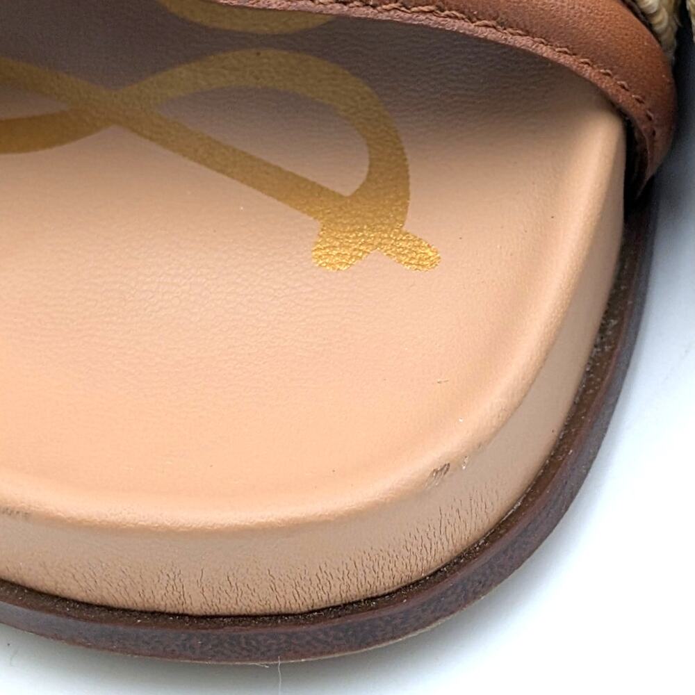 Sam Edelman Rowan Double Strap Slide Sandals Women's Dk Natural Size US6.5M - Picture 8 of 11